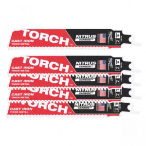 Полотно для сабельной пилы Milwaukee THE TORCH NITRUS 150 TCT (5шт)