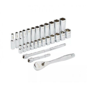 Набор метрических головок Milwaukee 1/4 дюйма (28 предметов)