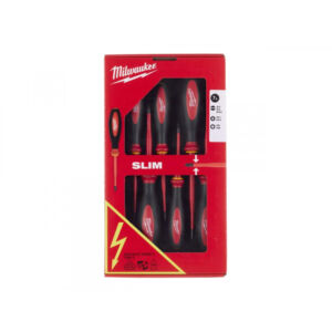 Набор отверток изолированных тонких VDE (SL0.5, SL0.8, SL1.0,PH1, PH2, PZ1, PZ2)