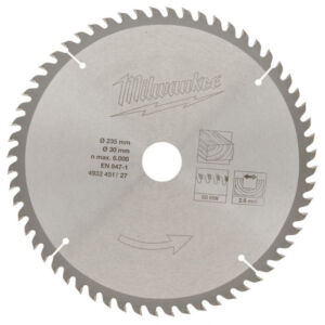 Диск для циркулярной пилы по дереву Milwaukee 235 X 30 X 60 мм